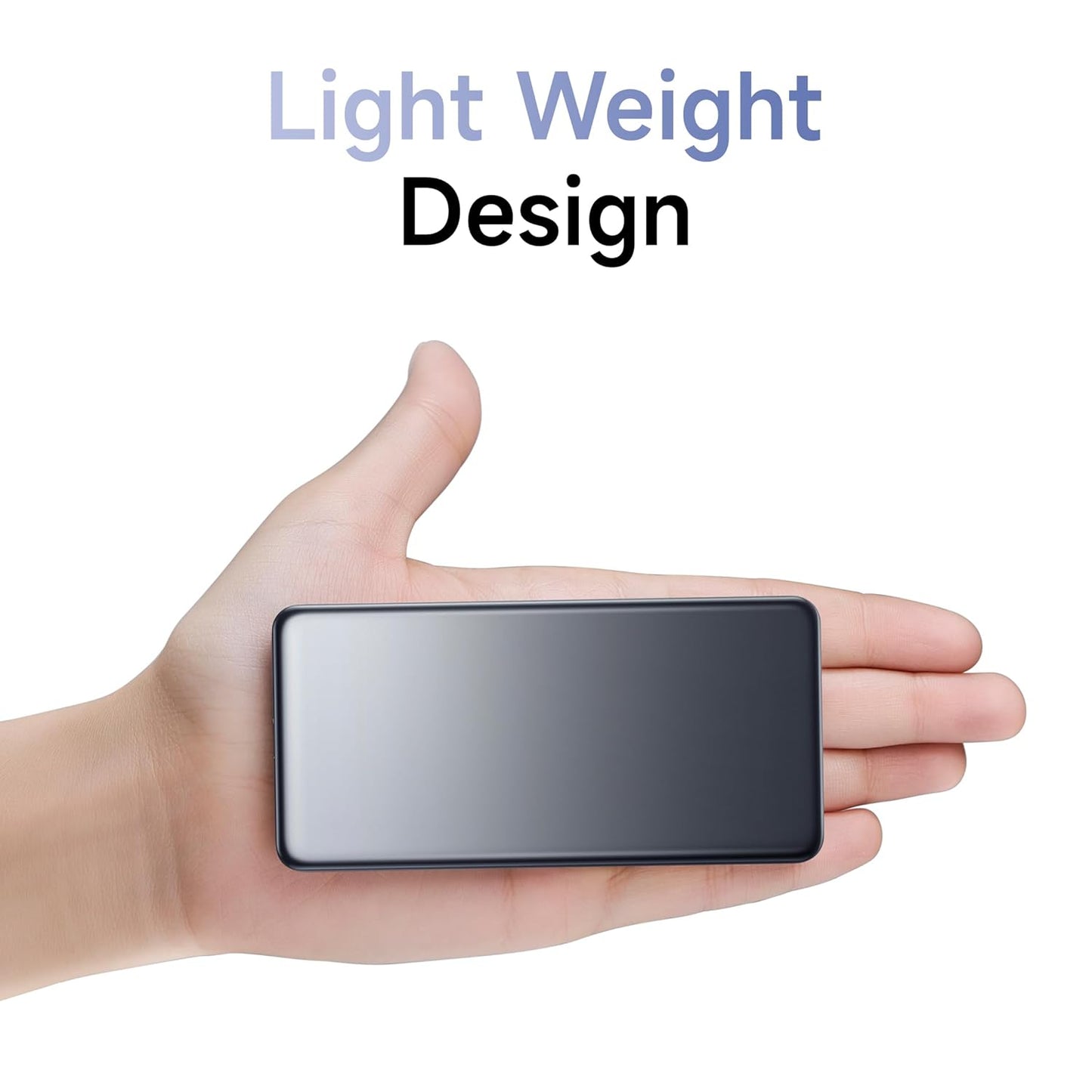 Xiaomi Ultra Slim Power Bank - Lightest & Slimmest 10mm, 20W Fast Charging, Type-C Input & Output, Power Delivery QC 3.0, 12 Layers Safety Protection, Supports iOS, Android & Any Type C Devices