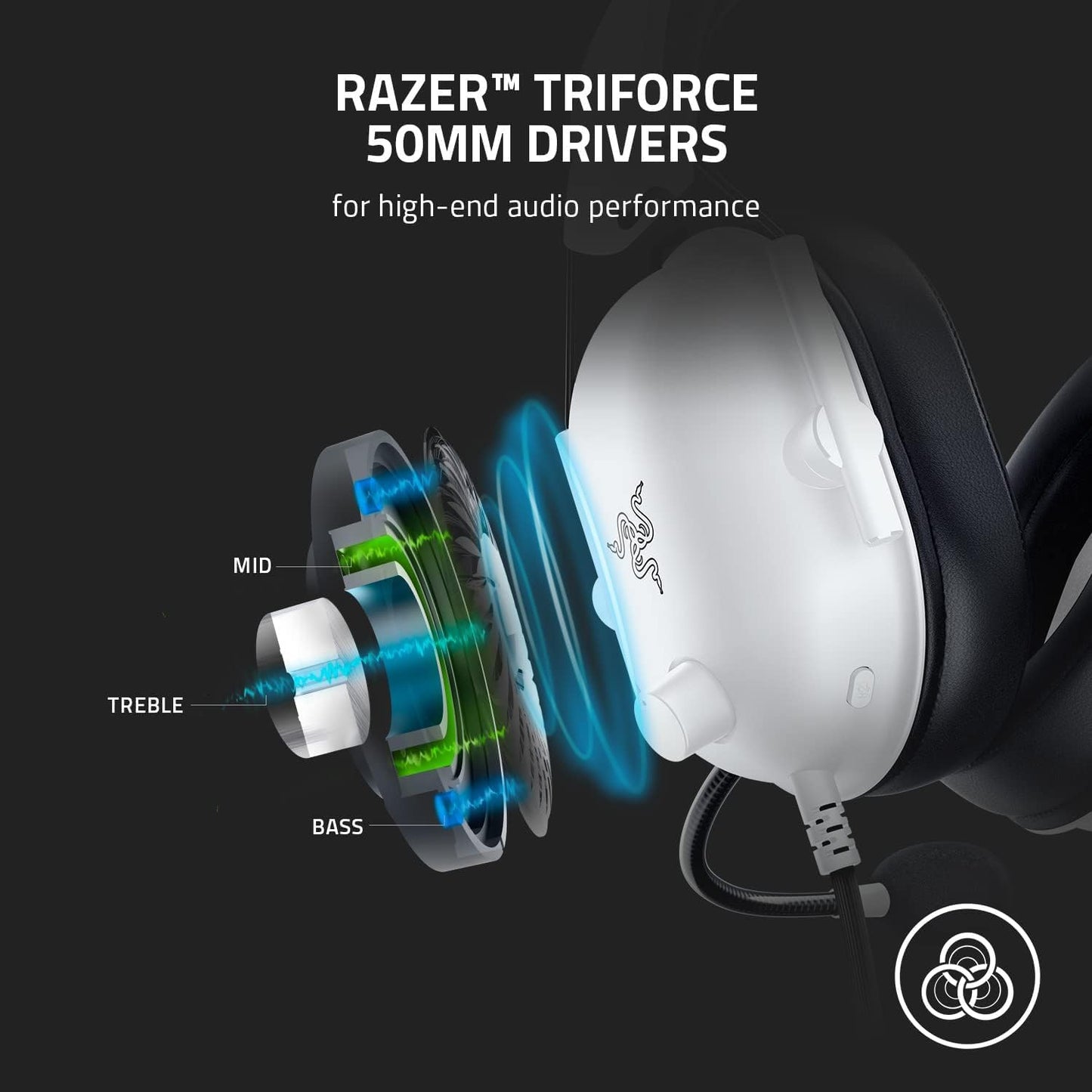 buy with crypto-Razer BlackShark V2 X - White -Razer