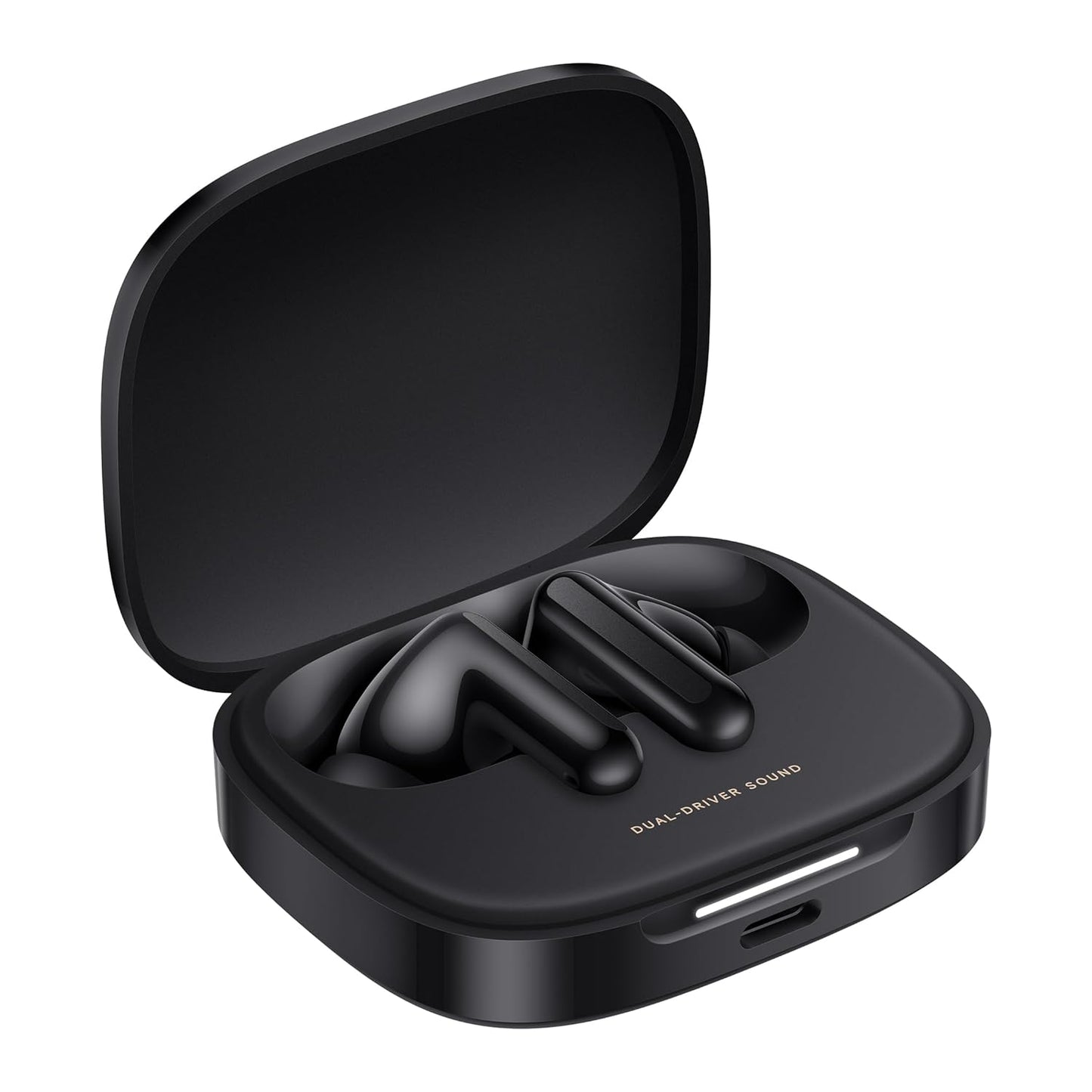Redmi Buds 6, Dual Driver TWS in Ear Earbuds, 49dB Hybrid Active Noise Cancellation, Spatial Audio, Dual Device Connection, Quad Mic AI ENC, 42 Hrs Playtime, Custom EQ, Wireless Earbuds (Black)