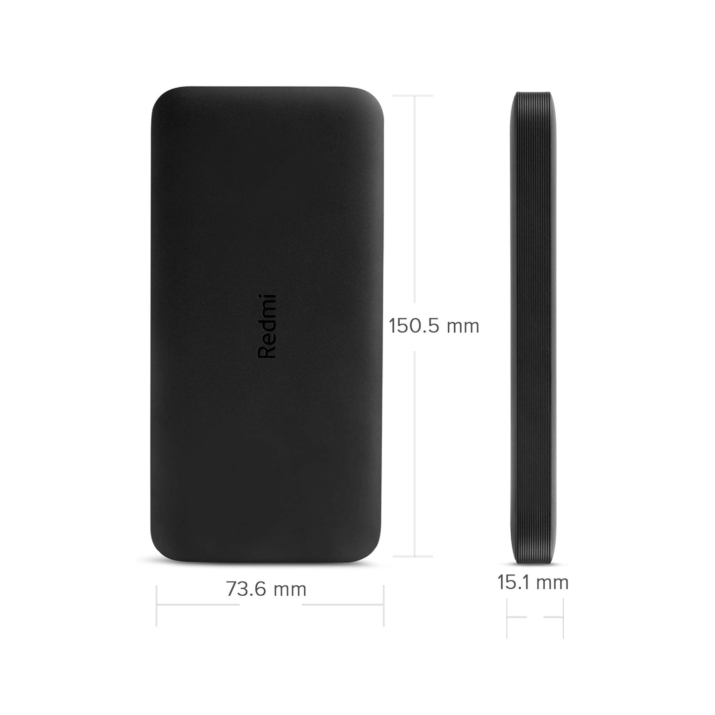 Redmi Lithiumpolymer 10000 Mah Fast Charging Slim Power Bank (Black, 10W Fast Charging, Dual Ports)
