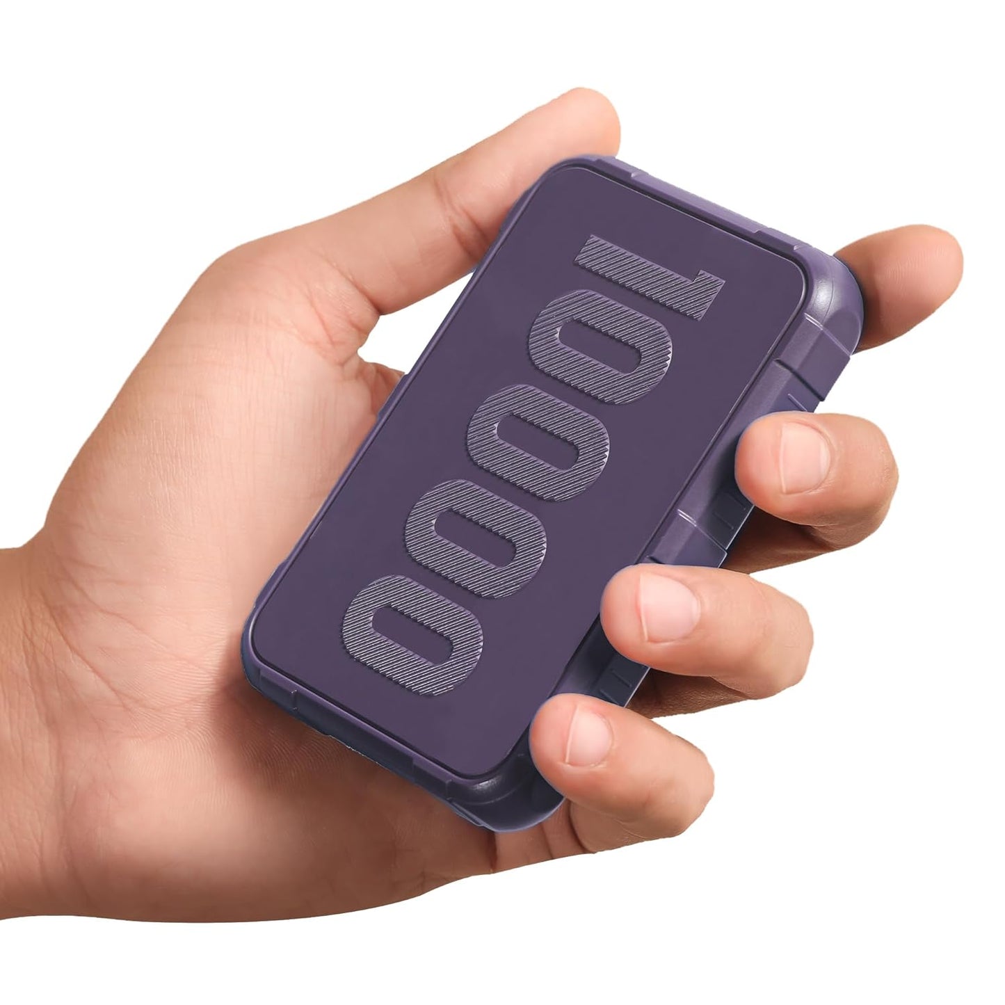 Ambrane 10000mAh Power Bank, Rugged & Slim, 22.5W Fast Charging, Compact & Travel-Friendly, USB & Type-C Output, PD & QC, Compatible with iPhone, Samsung, Oneplus & All Android (Force 10K, Purple)