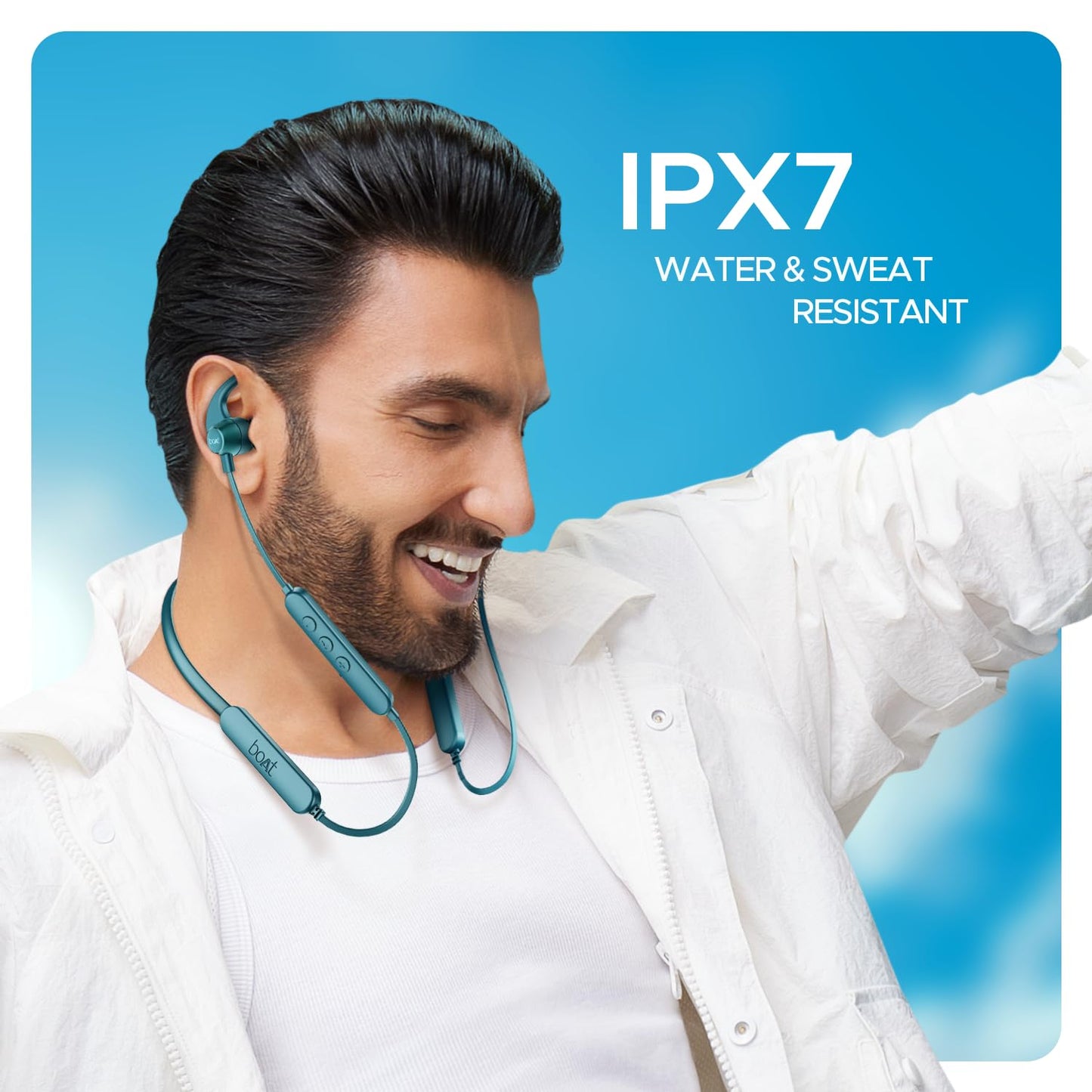 boAt Rockerz 255 Pro+, 60HRS Battery, Fast Charge, IPX7, Dual Pairing, Low Latency, Magnetic Earbuds, in Ear Bluetooth Neckband, Wireless with Mic Earphones (Teal Green)