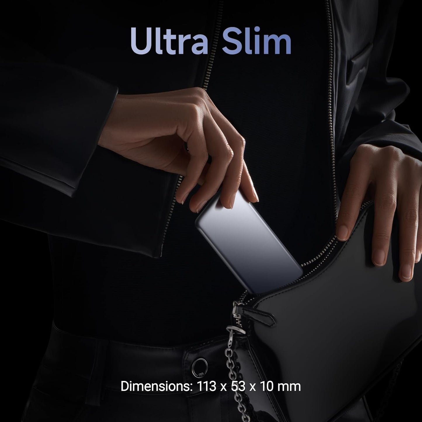 Xiaomi Ultra Slim Power Bank - Lightest & Slimmest 10mm, 20W Fast Charging, Type-C Input & Output, Power Delivery QC 3.0, 12 Layers Safety Protection, Supports iOS, Android & Any Type C Devices