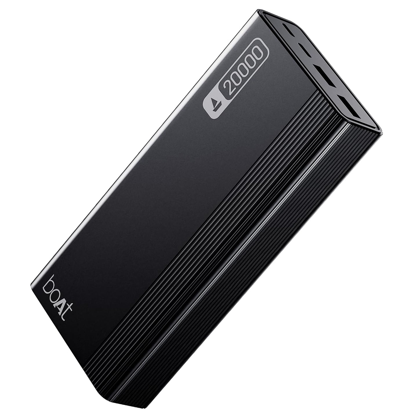 boAt Energyshroom PB401 20000mAh Power Bank| Micro USB and Type C (2-Way Input Ports), 22.5W, 3X Output Ports, Compatible with Tablets, Smartphones, Earbuds, Smartwatch (Carbon Black)