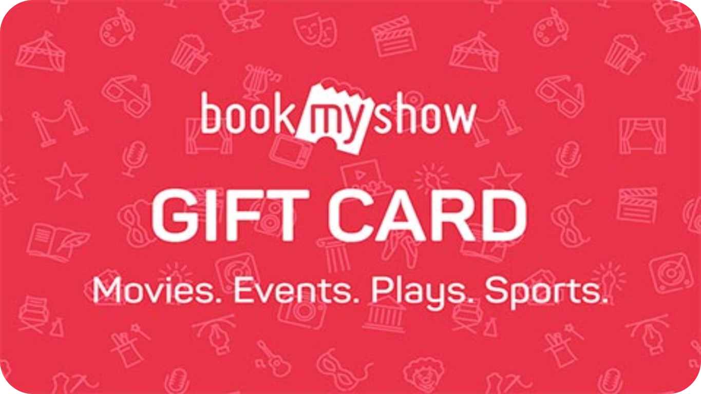Buy BookMyShow Gift Card with Bitcoin and Crypto on Genghis.pro