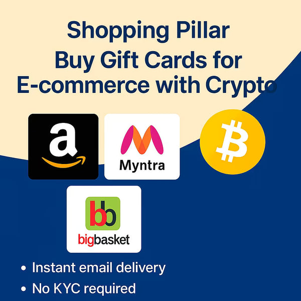 How to Buy E-commerce Gift Cards in India with Crypto