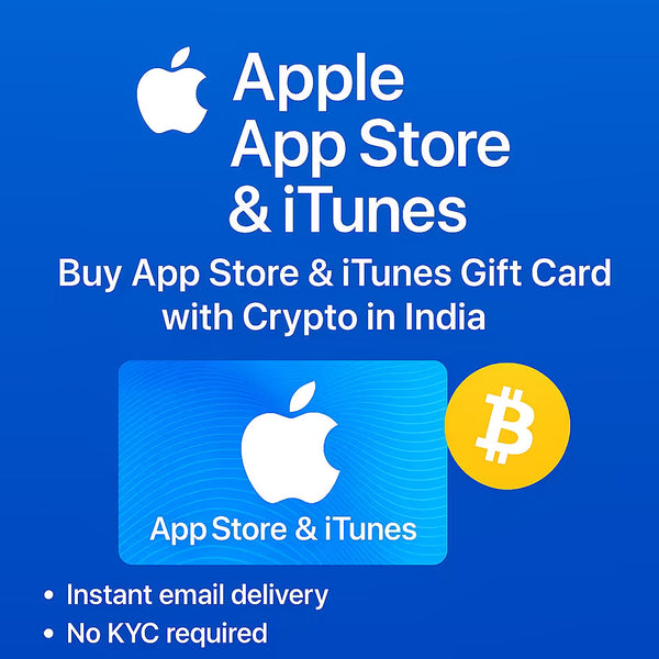 How to Buy Apple App Store & iTunes Gift Card in India with Crypto
