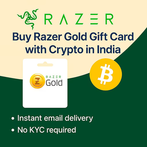 How to Buy Razer Gold Gift Card in India with Crypto