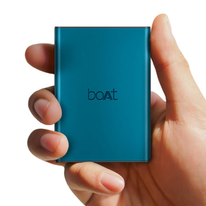 boAt Energyshroom PB400 Pro 20000mAh | Pocket Size, Compact Power Bank w/Type-C Input (2-Way Port), 3X Output Ports, Compatible with Tablets, Smartphones, Earbuds, Smartwatch(Steel Blue)